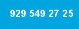 929 549 27 25 929 549 27 25